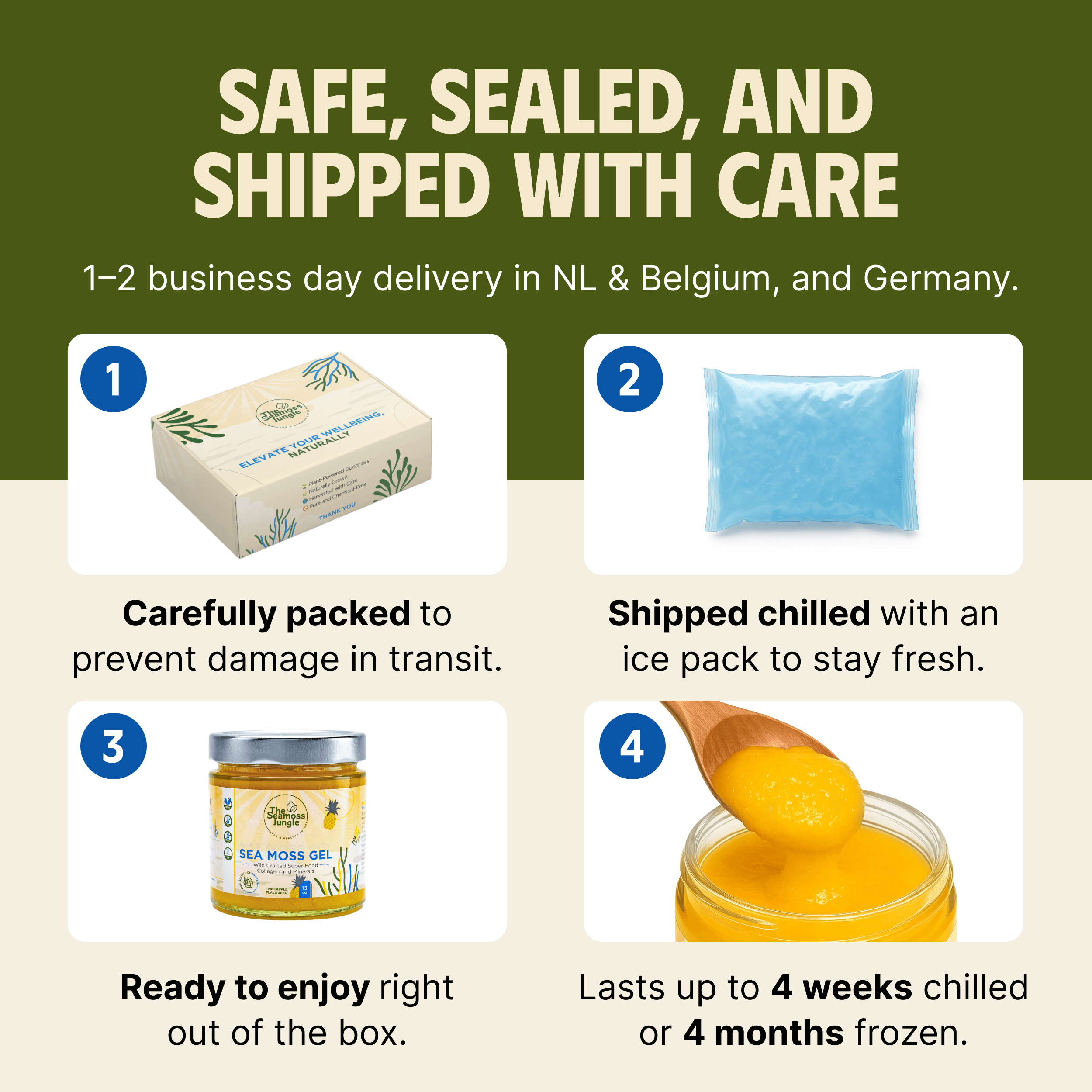Sea Moss Gel – Mangue - 395 ml