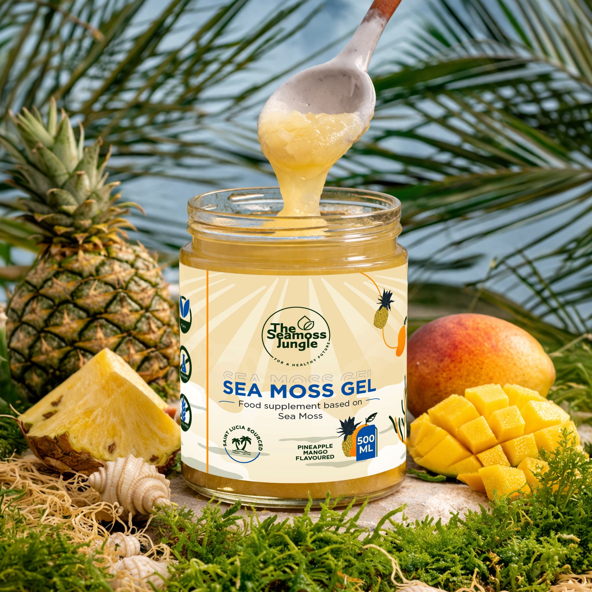 Sea Moss Gel – Mangue - 500 ml